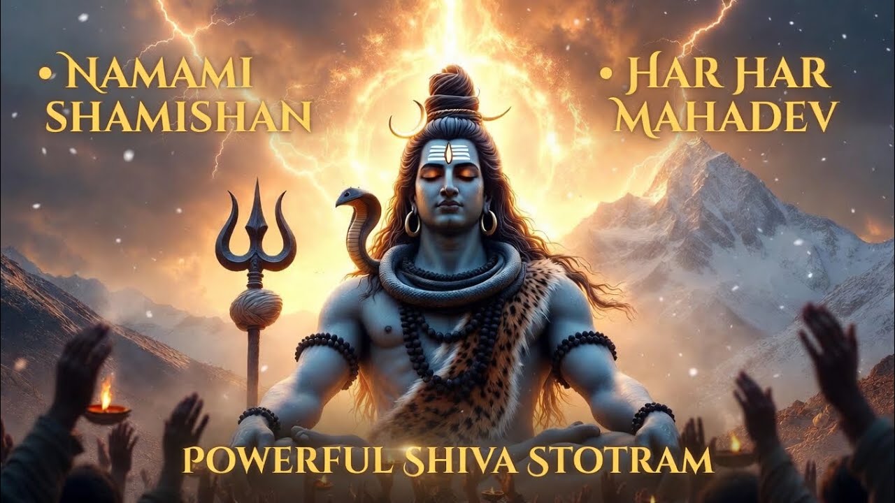 Namami Shamishan 🙏 Most Powerful Shiva Stotram Har Har Mahadev 🔱 Namami Shamishan ||Shiva Meditation