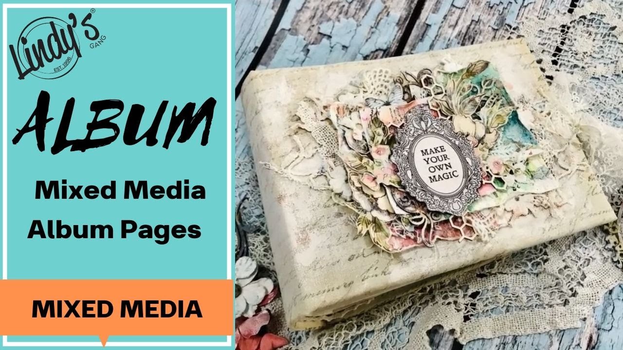 Step by step Tutorial Mixed Media Album pages with Anat