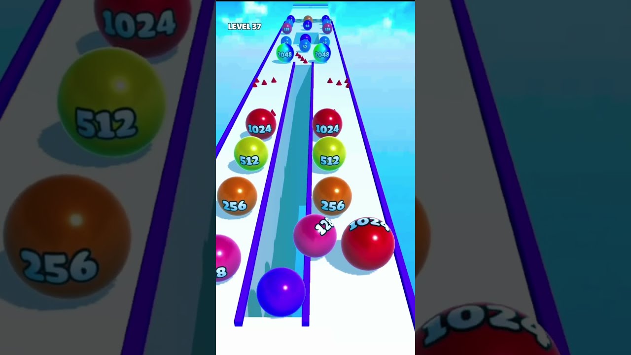Ball Run 2048 | walkthrough android iOS gameplay 