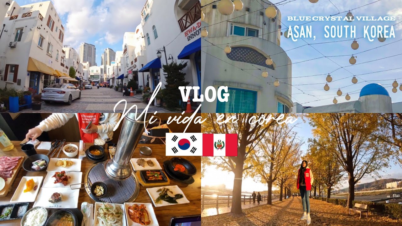 Un fin de semana de mi vida en corea 🇰🇷 santorini coreano + comida tradicional + paseo por asan 🤠