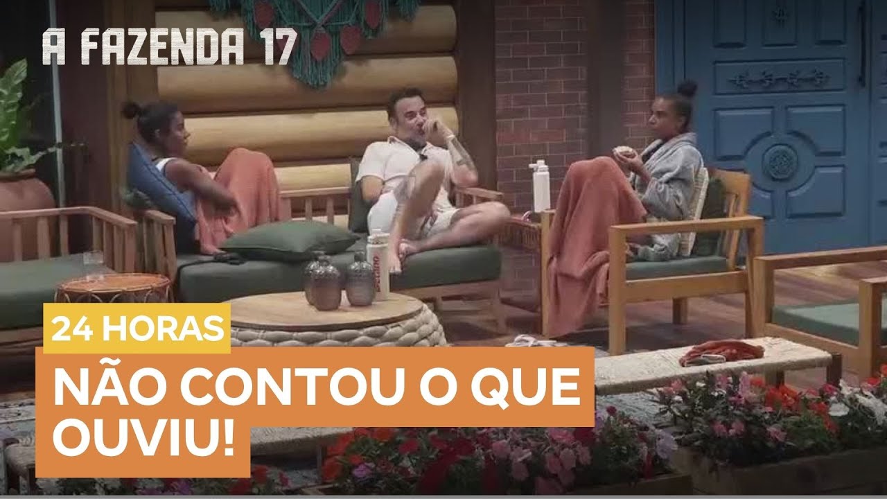 Fabiano conta para Carol e Kathy que Toninho ainda não sabe em quem votar | A Fazenda 17