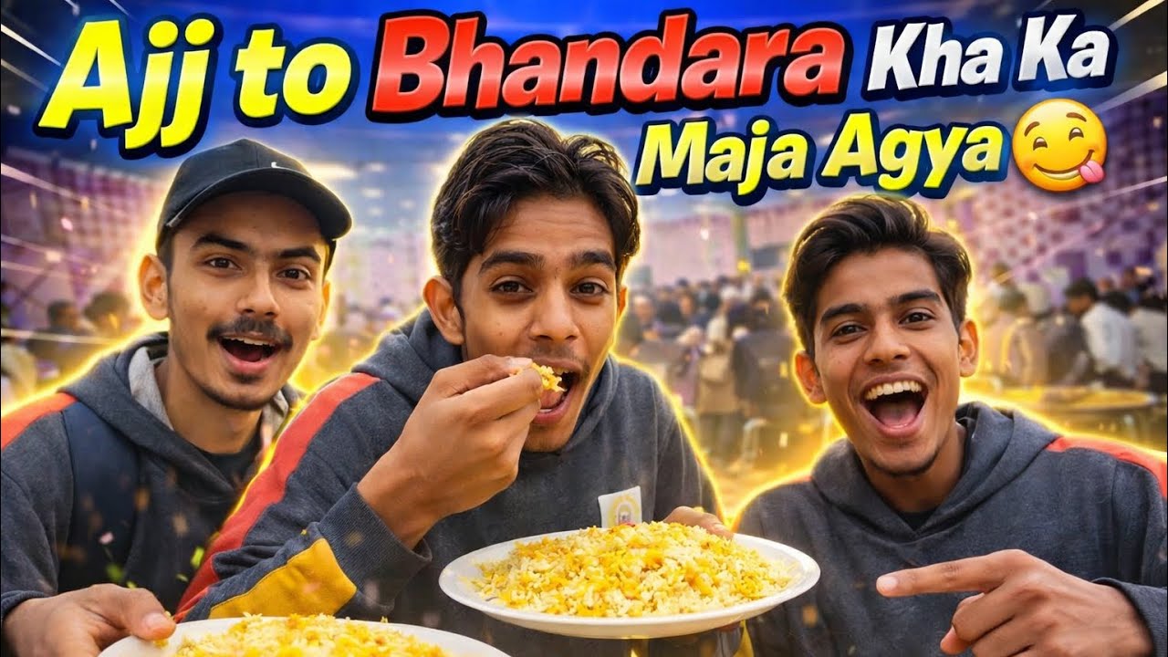 Bhandara ma sare bhai agye😂 #longvlog #vlog 