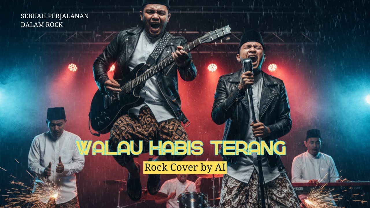 Walau Habis Terang | Rock Cover AI – Santri Rock Story