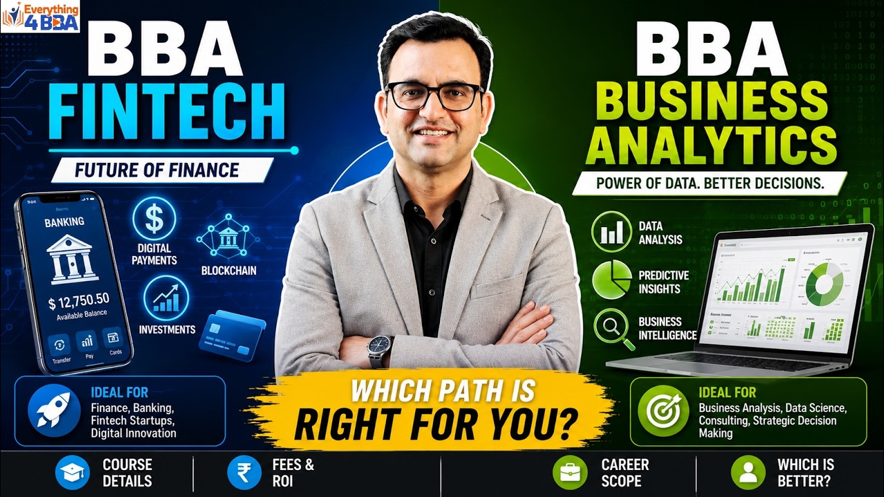BBA Fintech vs BBA Business Analytics 🔥 Which Has Better Career Scope in 2026?