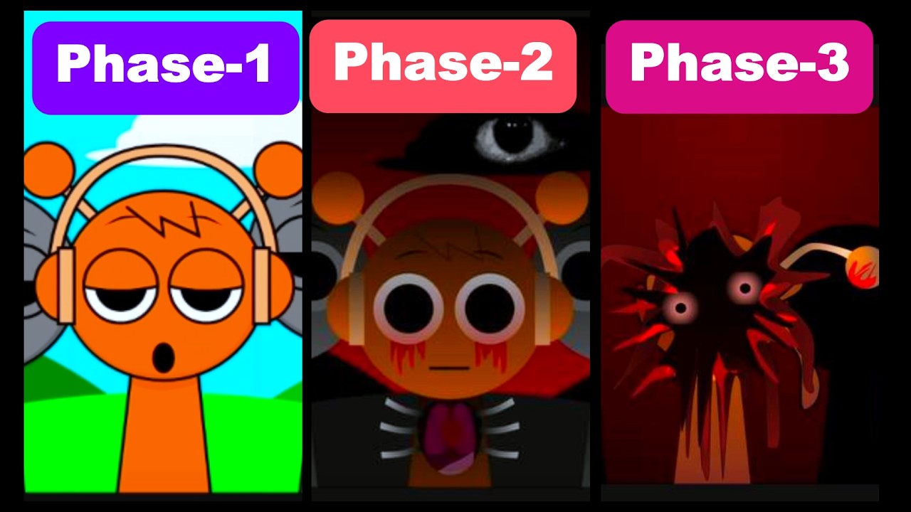 Sprunki Phase P#1 Vs P#2 Vs P#3 | Simon, Clukr, Fun bot #incredibox #sprunki #sprunkiincredibox