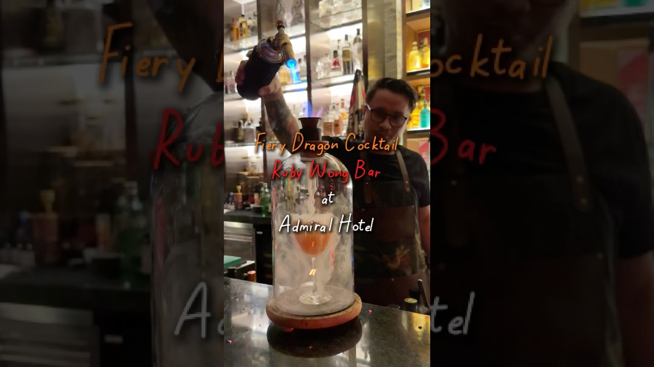 Fiery Dragon Cocktail at the Ruby Wong Bar at Admiral Hotel in Manila