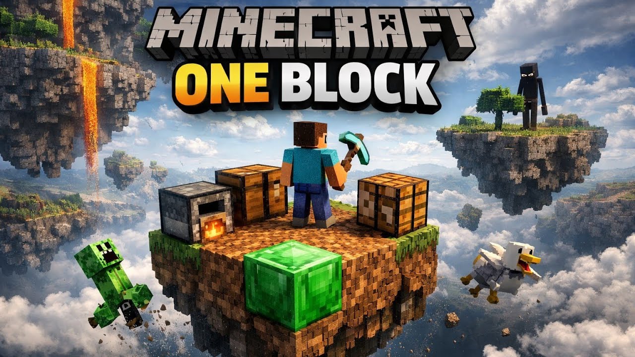 THE WORLD STARTED WITH A SINGLE BLOCK || MINECRAFT ONE BLOCK SERIES EPISODE #1