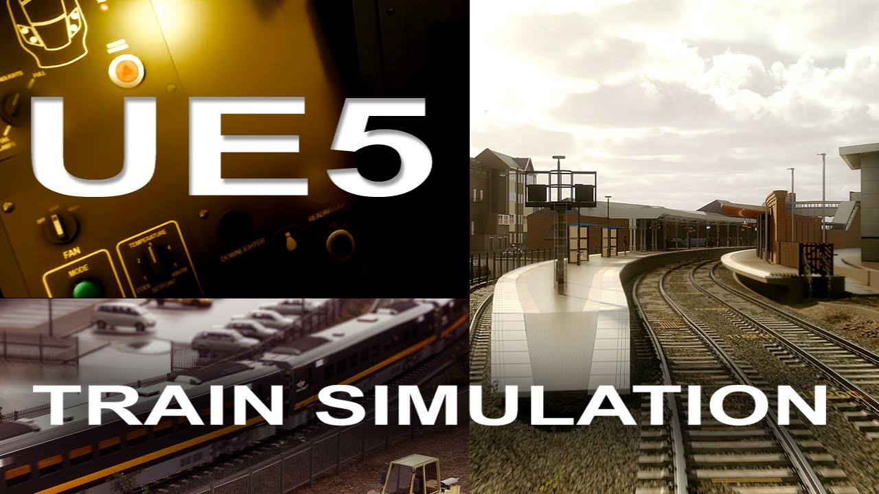 Unreal Engine 5 Train Simulation 4K 60FPS