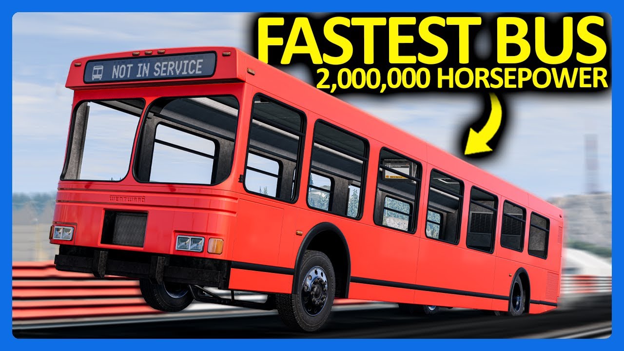 Я построил автобус мощностью 2 000 000 лошадиных сил в BeamNG