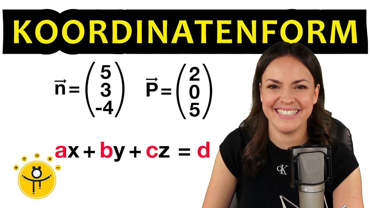 Ebene in Koordinatenform aufstellen – mit Normalenvektor 