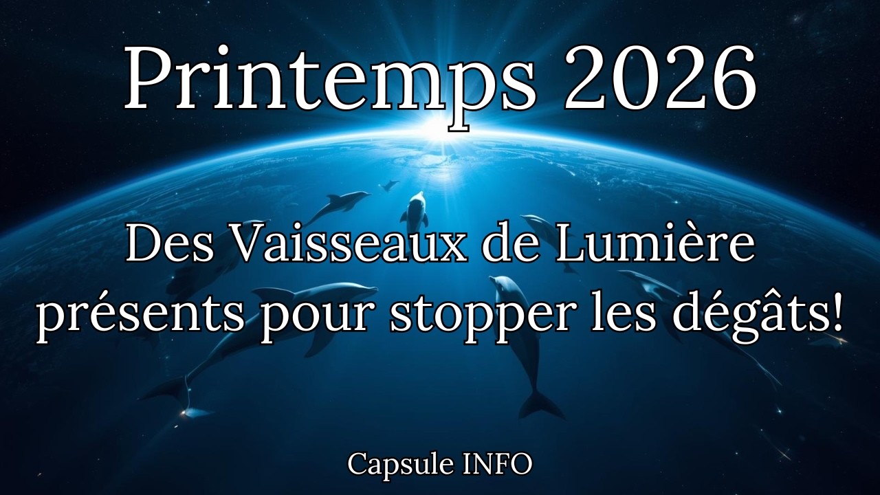 489- Printemps 2026-Des Vaisseaux de Lumière présents pour stopper les dégâts! Capsule INFO