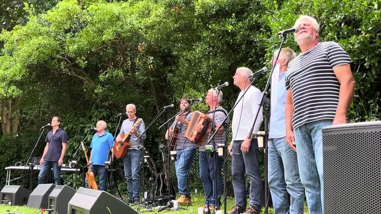 Fisherman’s Friends singing Union of Different Kinds at Penlee Park 2024.