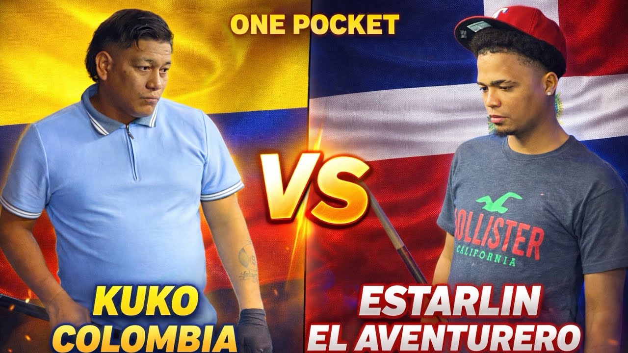 KUKO COLOMBIA VS ESTARLIN DOMIMICANA JUEGO INTERNACIONAL ONE POCKET