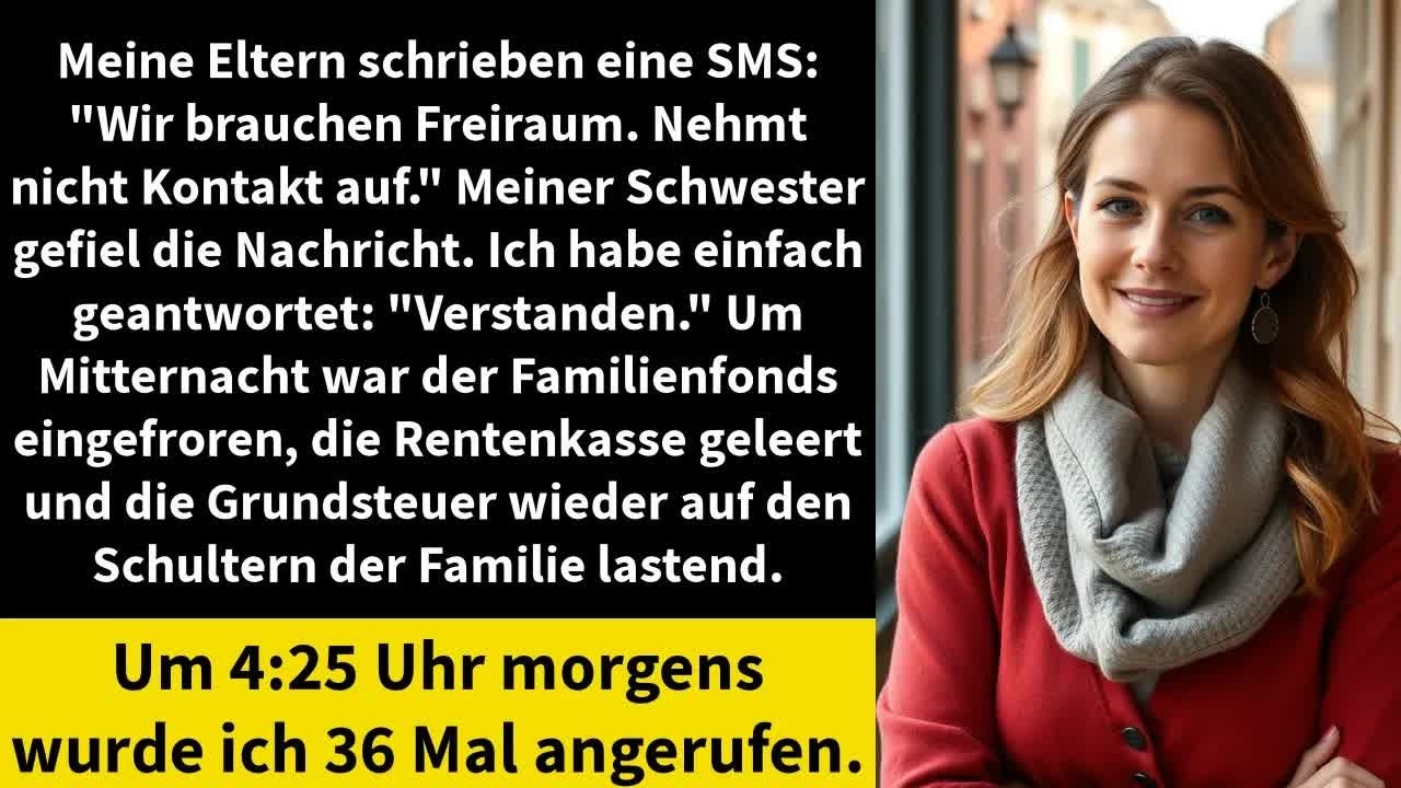 Meine Eltern schrieben eine SMS： ＂Wir brauchen Freiraum  Nehmt nicht Kontakt auf ＂