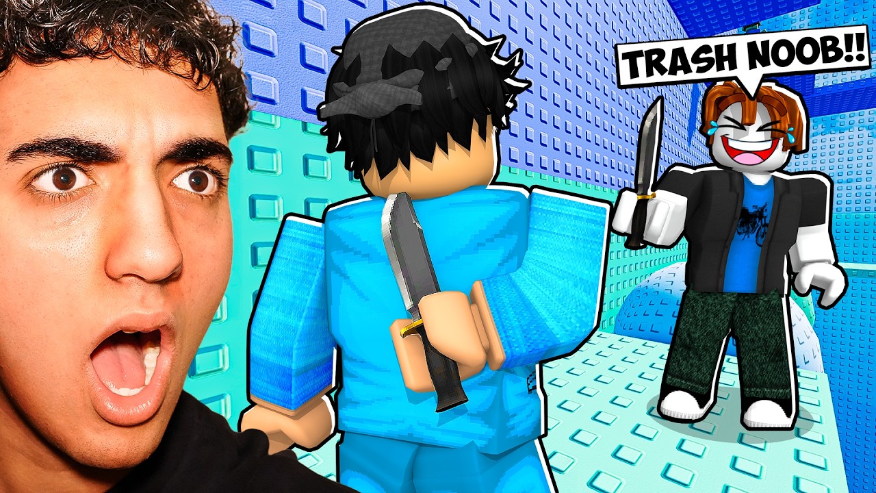 Becoming OVERPOWERED in the KNIFE TROLL TOWER... *INSANE*