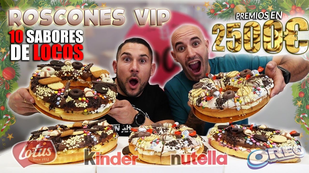 COMIENDO los ROSCONES de REYES con MAS VARIEDAD de SABORES de ESPA&Ntilde;A *ROSCONES XXL*
