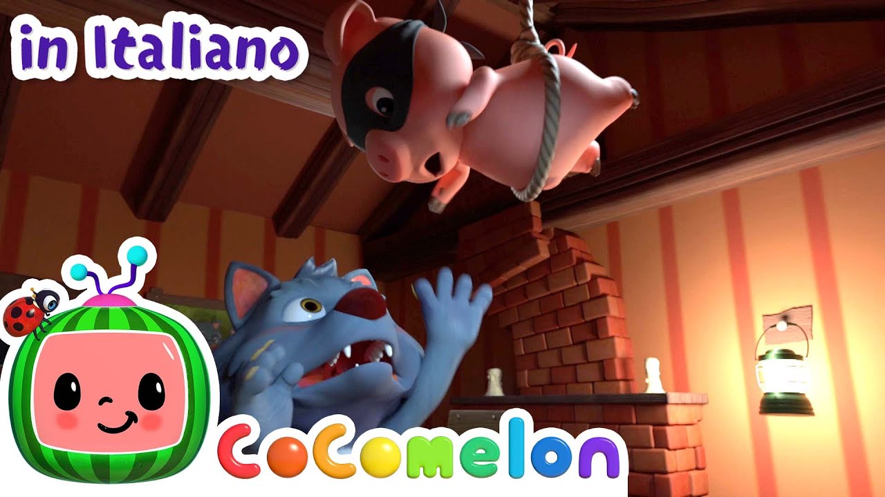 Tre porcellini | CoComelon Italiano - Canzoni per Bambini