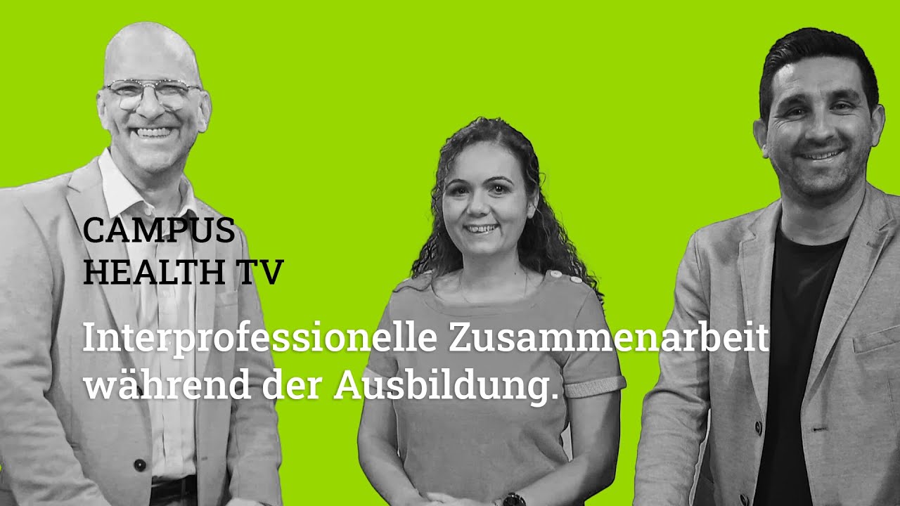 Interprofessionelle Zusammenarbeit während der Ausbildung.