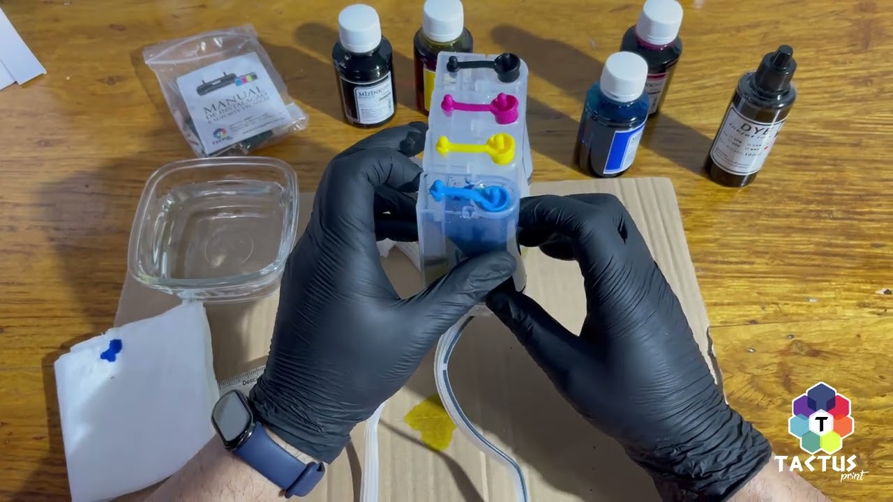 MANUAL DE INSTALAÇÃO DE BULK INK PADRÃO - EPSON TX123, TX133, TX135, TX125