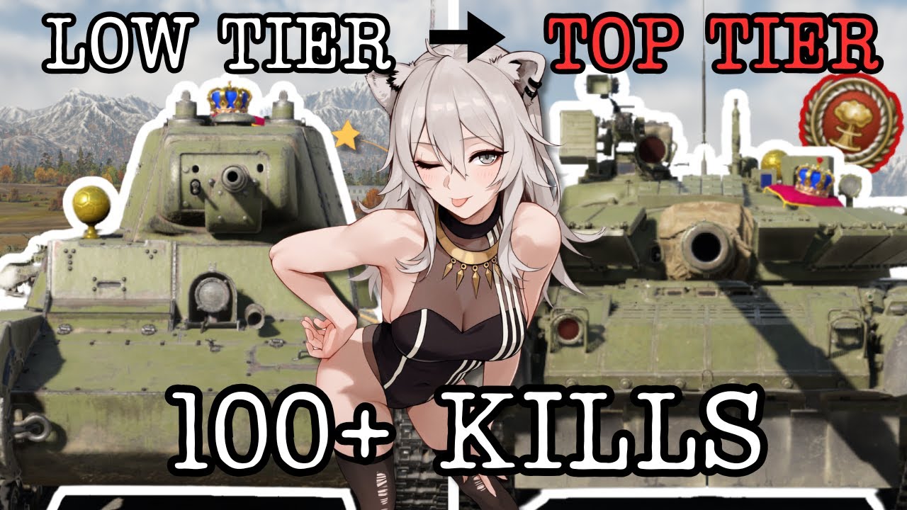 War Thunder LOW TIER TO TOP TIER CHALLENGE - 5 Kills In Each Tank (Russian Edition)