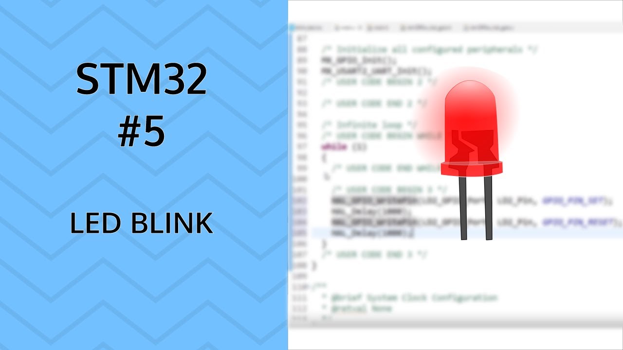 How to Blink a LED | #5 STM32 GPIO output
