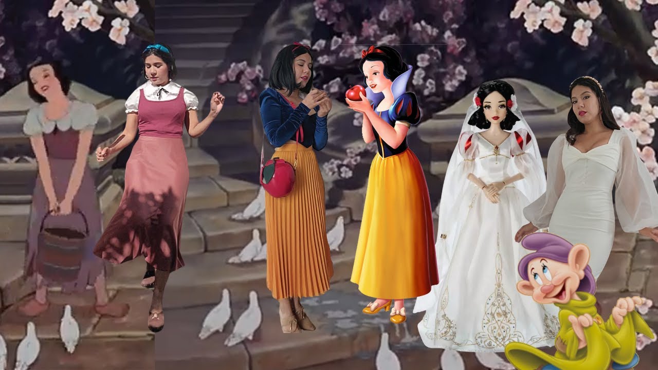Turning myself into SNOW WHITE and recreating scenes from the classic movie.