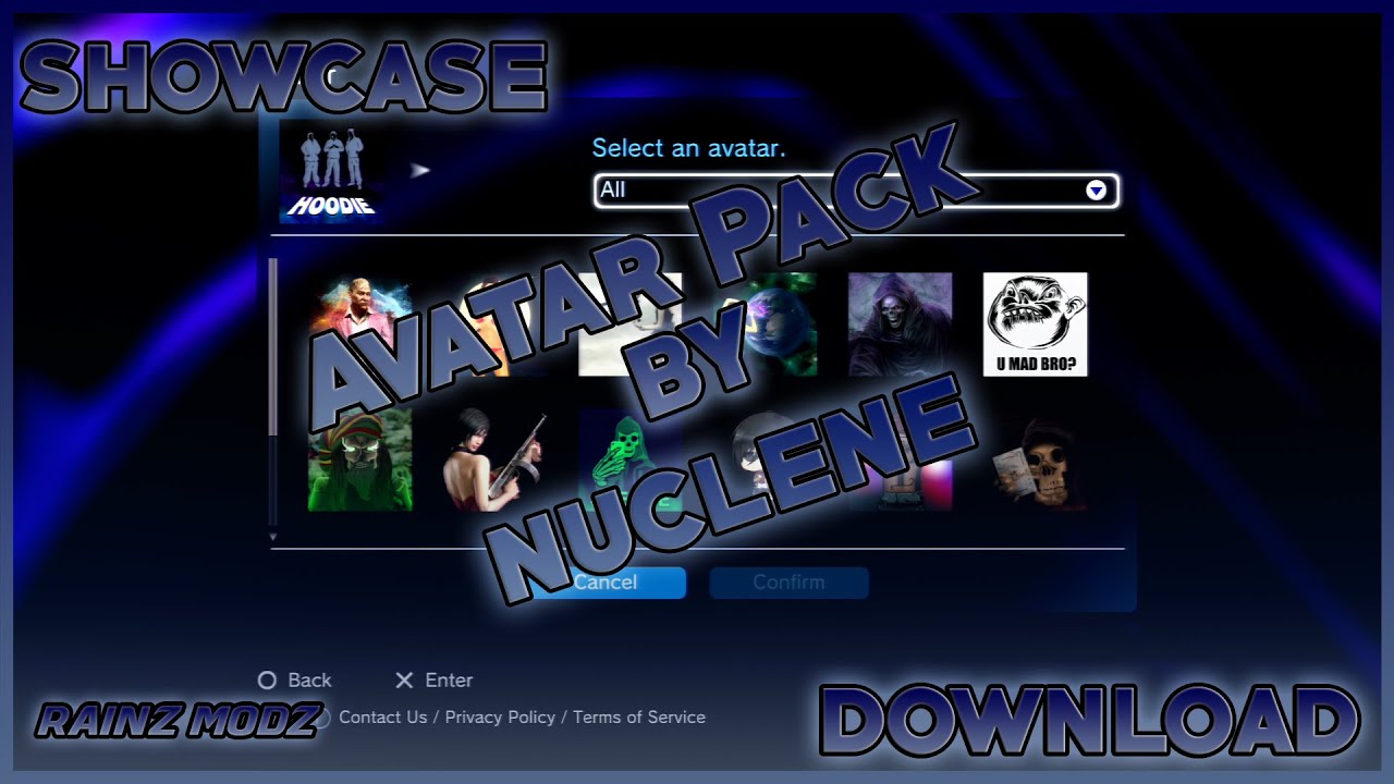 PSN 400+ Modded Avatar Pack +  Free Download!