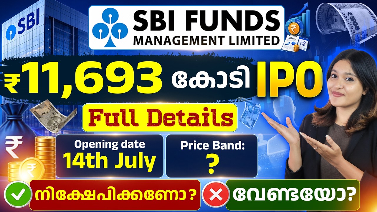 SBI Funds Management IPO 2026 | Dates, Price, GMP, Shareholder Explained in Malayalam | SBI AMC IPO