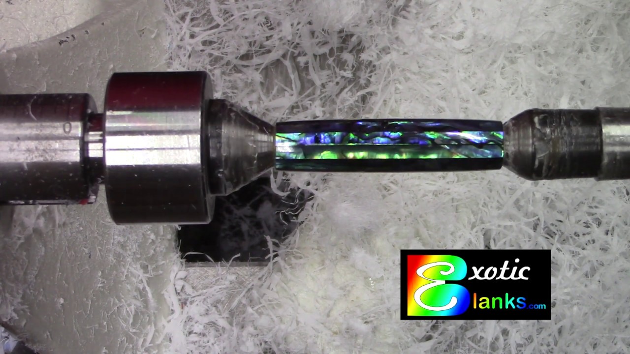 paua shell pen turning