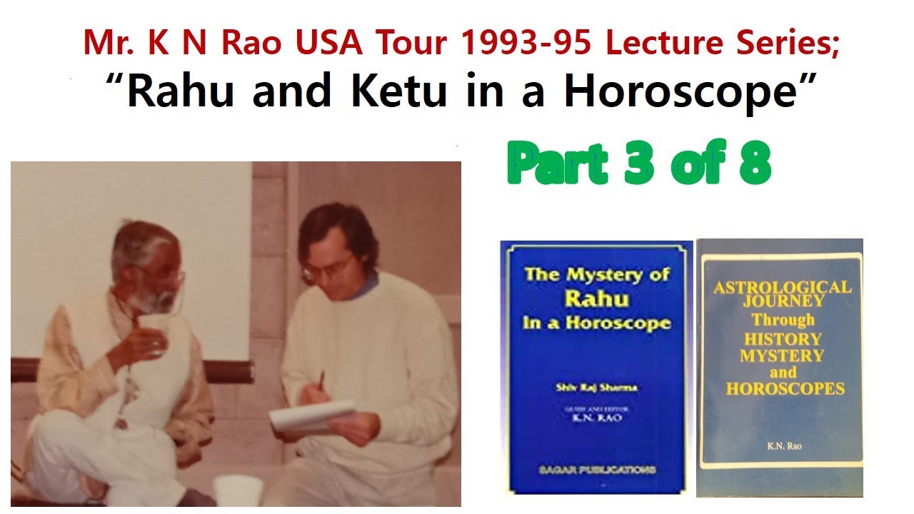 [Mr. K N Rao] English; Rahu & Ketu in a Horoscope (Part 3 of 8)