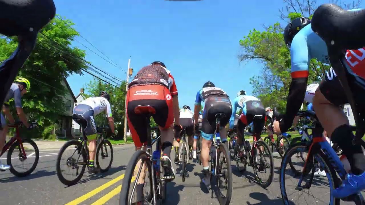 Tour of Somerville bicycle race 2022 - 55+ last 3 laps with narration & strategy