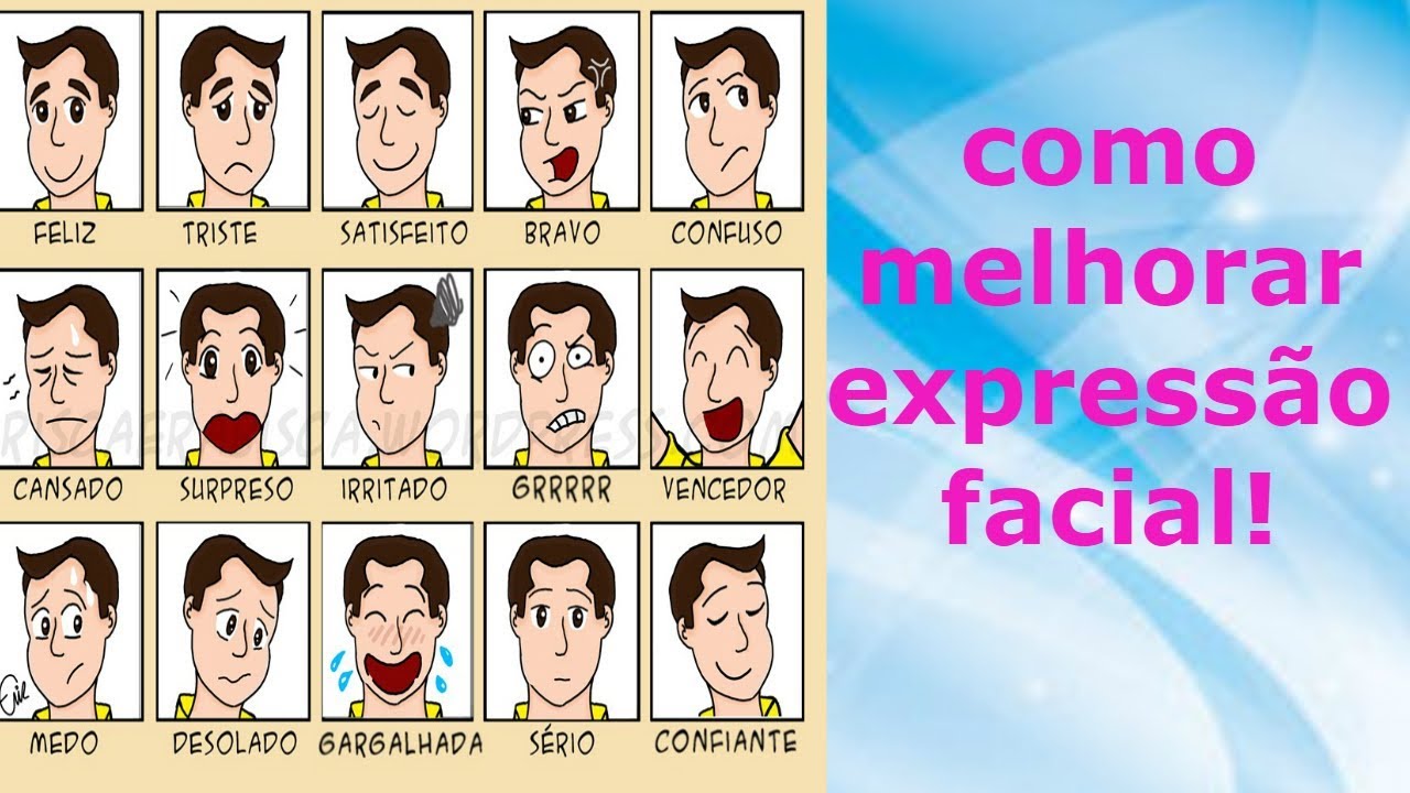 COMO MELHORAR A  EXPRESSÃO FACIAL (para Libras)