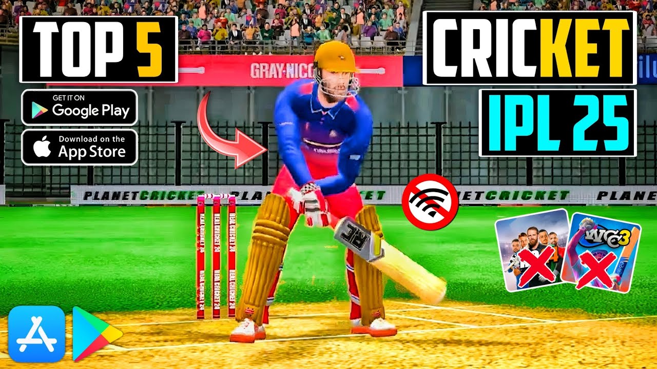Top-5 Best Free IPL Games 2025 | IPL 2025 Games For Android & iOS | IPL Games