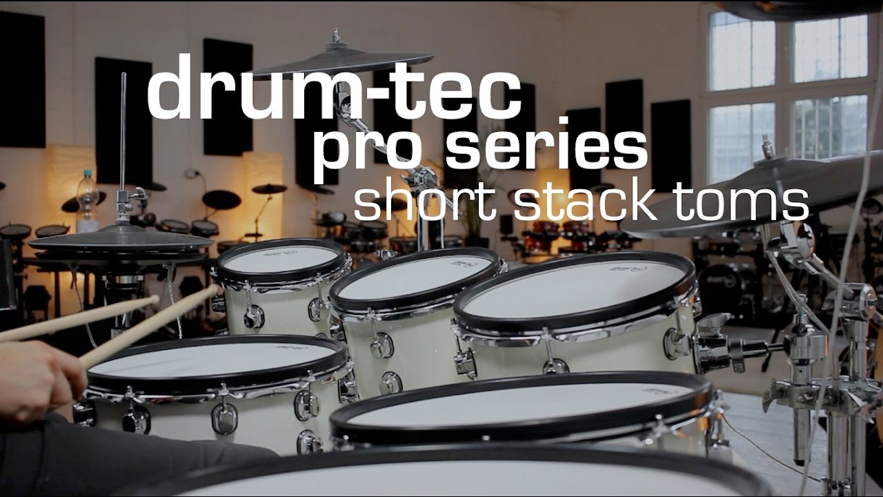 Introducing the new drum-tec pro series short stack toms, played with a Roland TD-30 sound module
