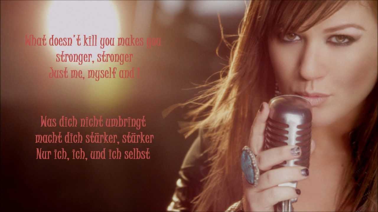 Kelly Clarkson - Stronger (lyrics + deutsche Übersetzung)