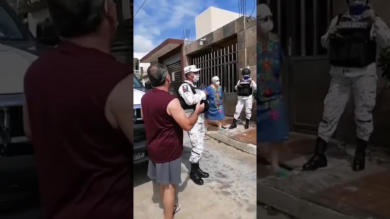CFE en un acto de intimidación usando ala guardia nacional 