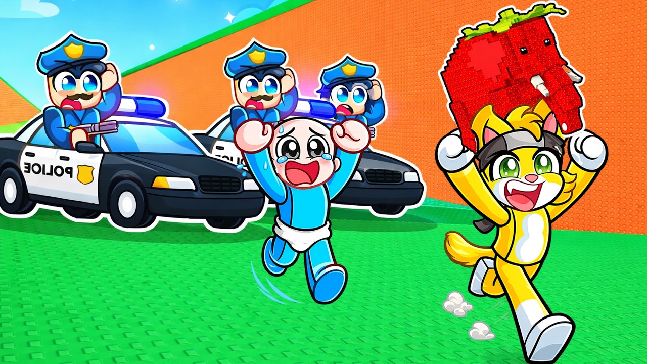 ESCAPE from the POLICE with your BRAINROT OG in Roblox!