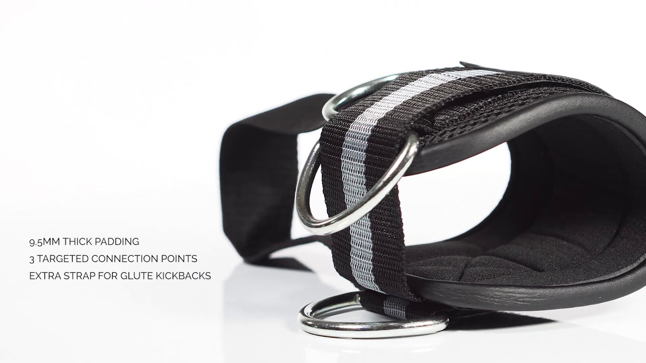 Best Ankle Straps for Cable Machines | FIGHTECH® 2K19 PRO Fitness Ankle Cuffs for Women & Men