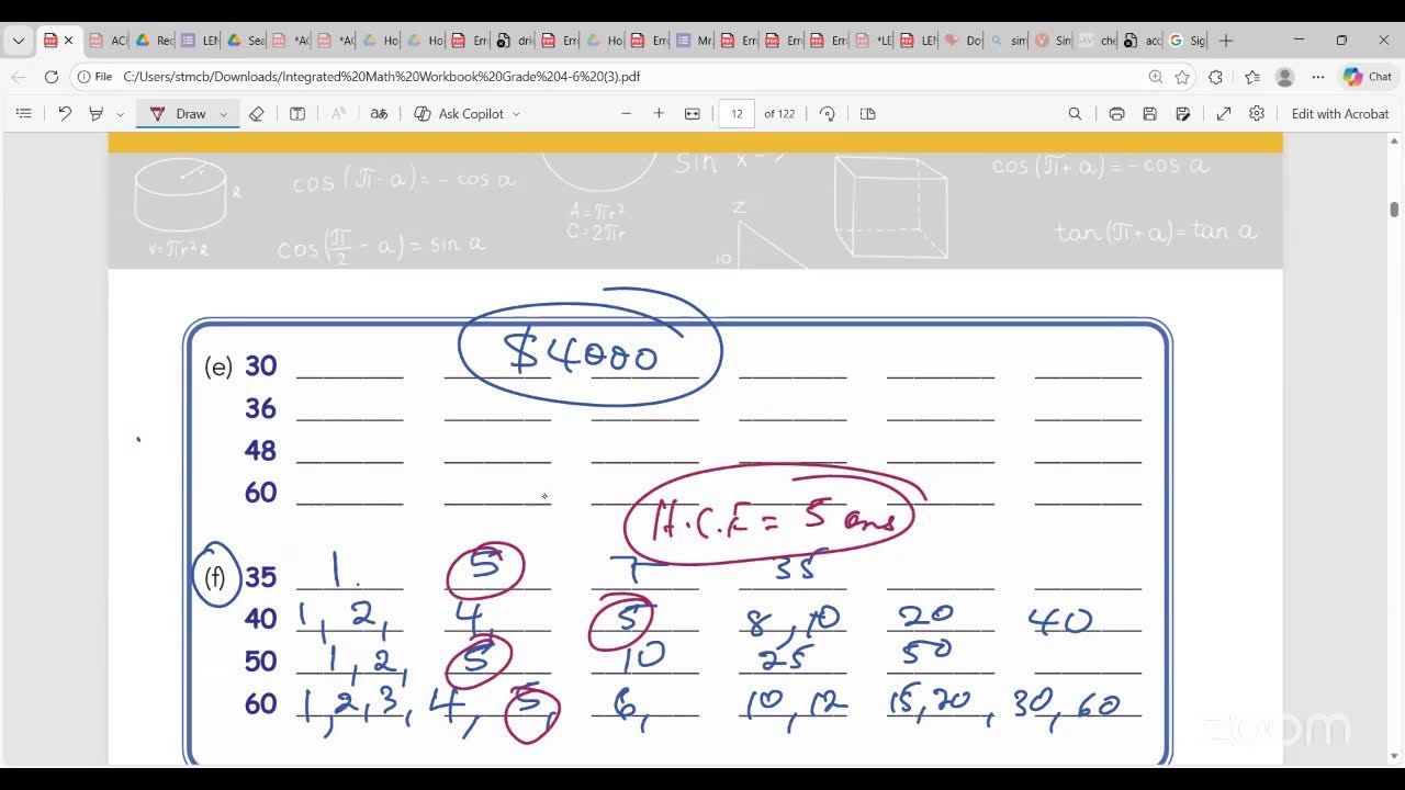 Integrated Workbook Grade 4 to 6
