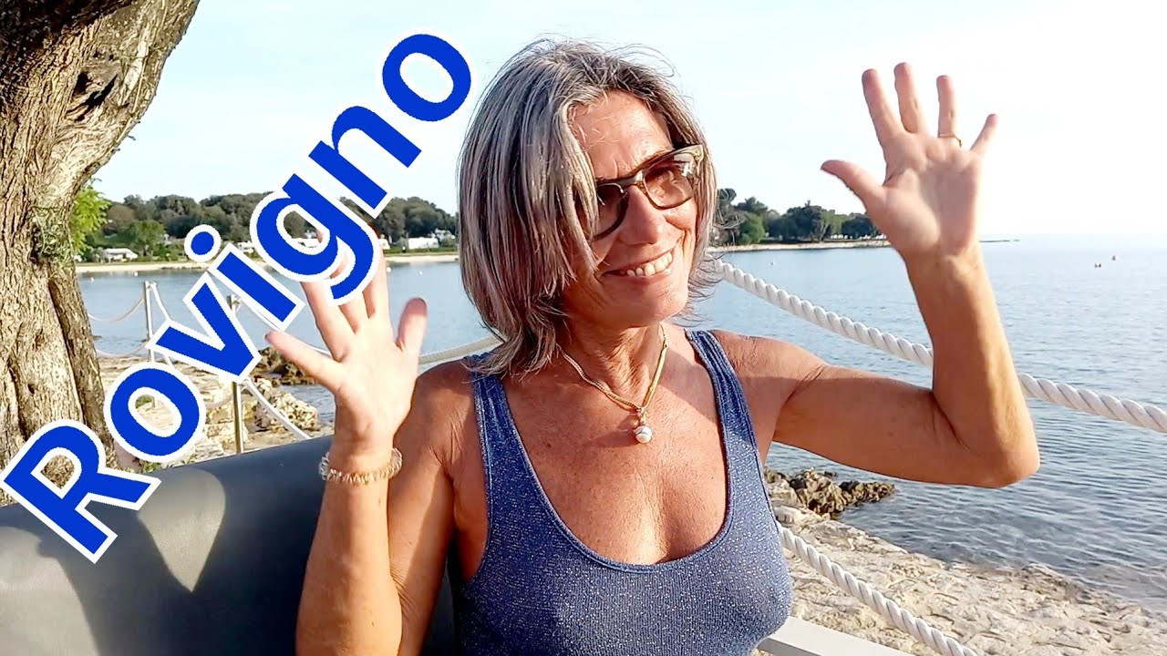 Croazia. Rovigno, night and day