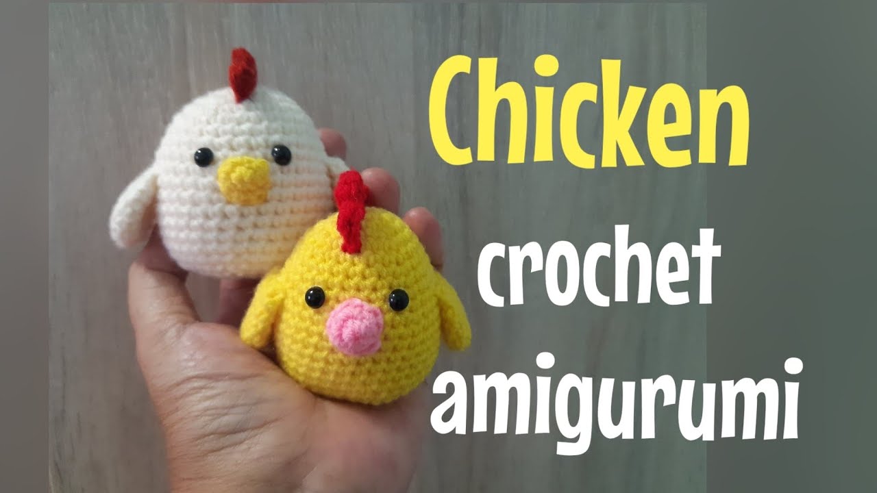EP.310 สอนถักตุ๊กตาไก่โครเชต์  /How to crochet chicken  amigurumi  ./Free pattern./Chicken crochet.