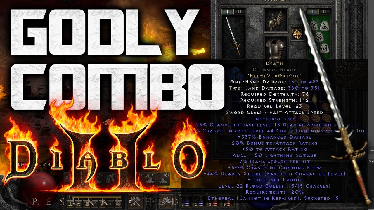 Diablo 2 Resurrected | DEATH and BREATH OF THE DYING COMBO!!