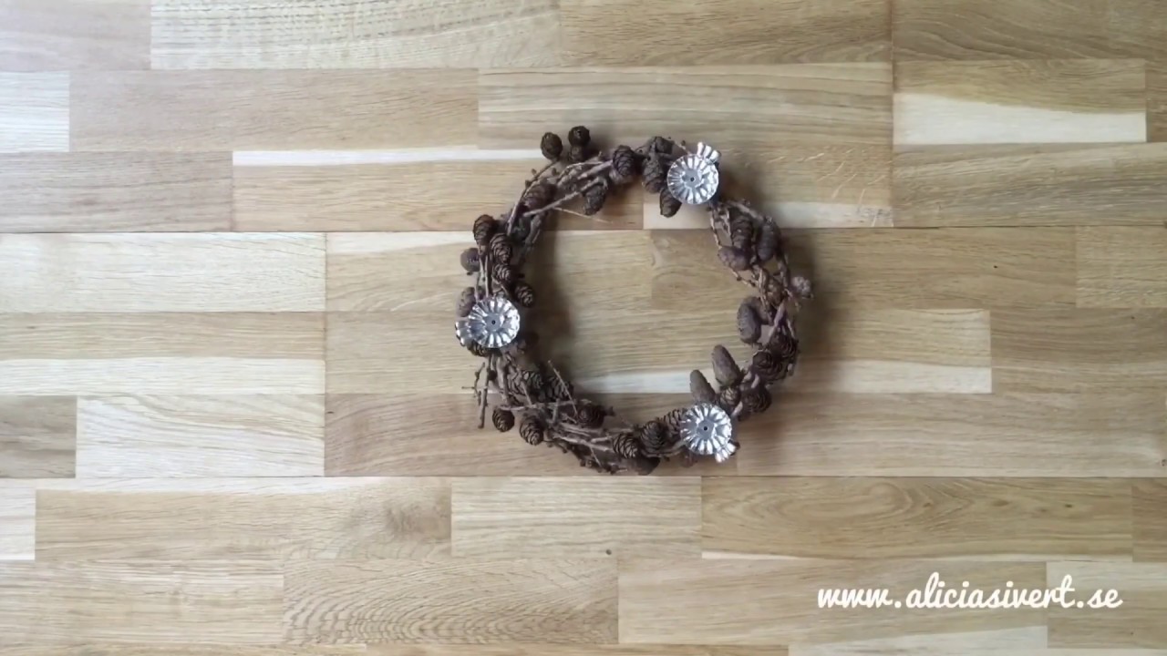 DIY Krans av l&auml;rk