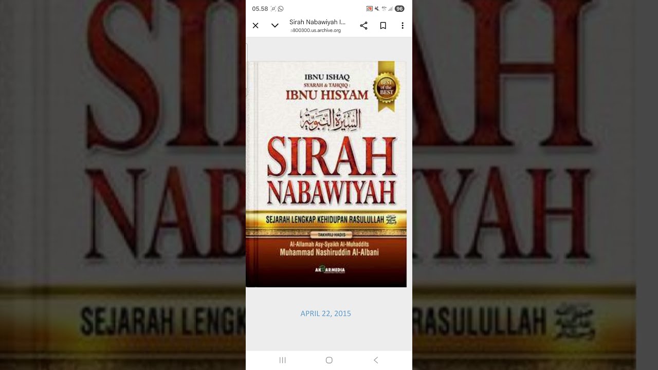 SIRAH NABAWIYAH IBNU HISYAM  (BAG KE-2 MUQODDIMAH : KLASIFIKASI PENULIS KITAB SEJARAH)