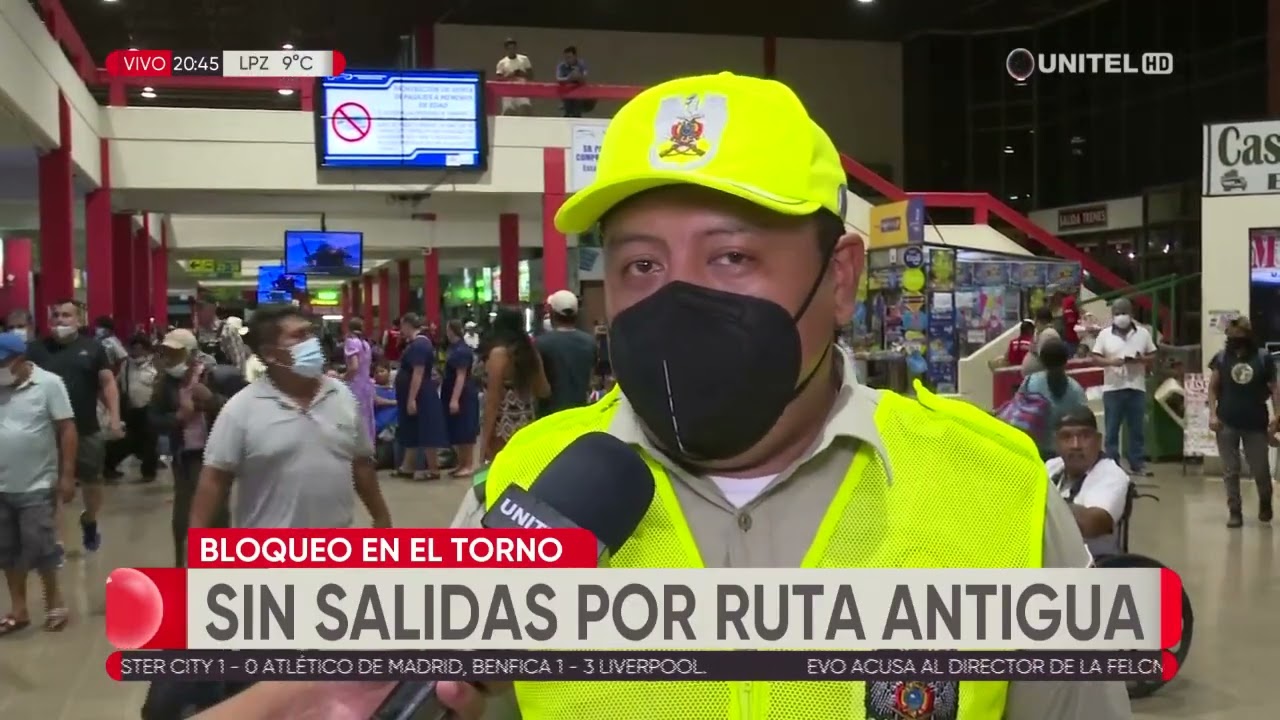 Terminal de Santa Cruz suspende salidas a Potosí y Sucre por bloqueo en El Torno