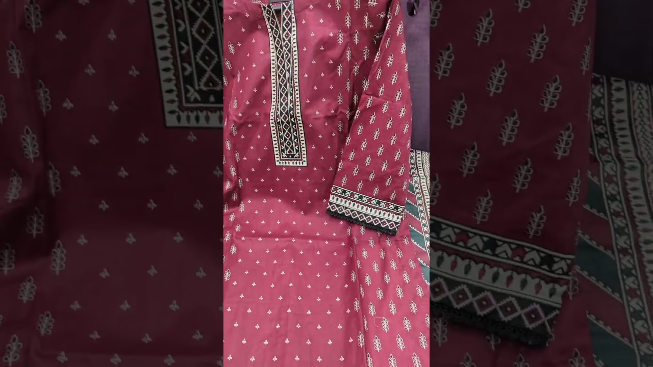 Binsaeed Lawn new designs.Price 3350 for order what's app 03325689395 #trending #binsaeed #viral