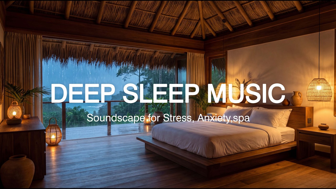 Rain Sounds to Reduce Stress + Calm Sleep Sounds for Insomnia in a Peaceful Bedroom