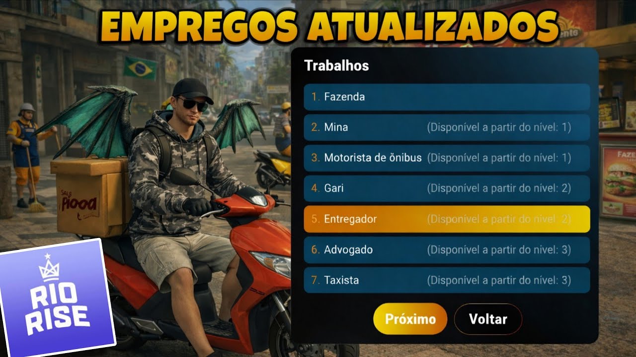 OS EMPREGOS DO RIO RISE ATUALIZARAM, ESTRAGARAM O DE ENTREGADOR ? NOVIDADES PARA ORGANIZA&Ccedil;&Otilde;ES 😱