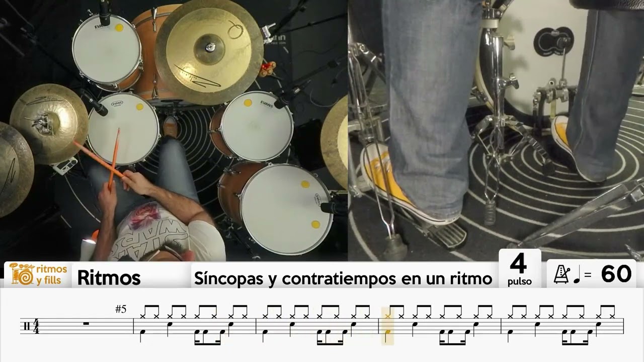 Ritmos - Lección 06 - Ritmos con síncopas y contratiempos - Ejercicios para practicar