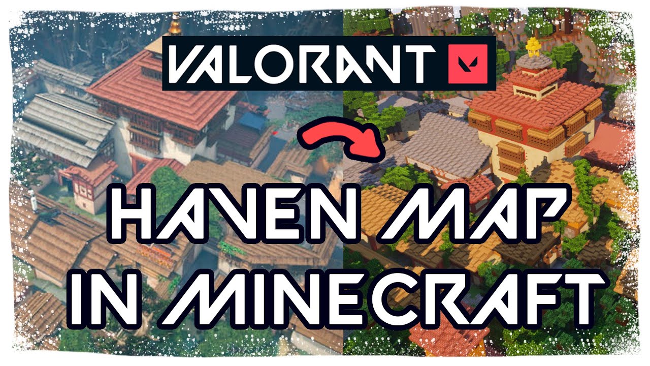 Valorant Haven Map in MINECRAFT | WORLD DOWNLOAD LINK IN THE DESCRIPTION